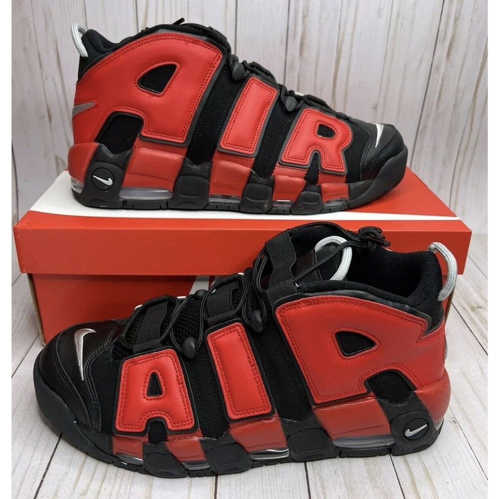 Nike Air More Uptempo 96 Alternates Black Red DM0017 Youth 7 or Womens 8.5 NEW